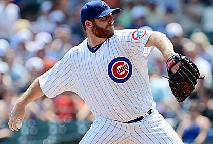 Ryan Dempster matches the Cubs' record with a 33-inning scoreless streak, joining Ken Holtzman who did it in 1969. (US Presswire)