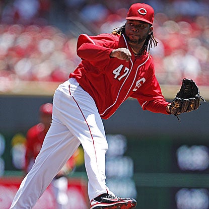 Johhny Cueto earns his 12th win, tying a career high, as the Reds finish off their home stand at 8-2. (US Presswire)