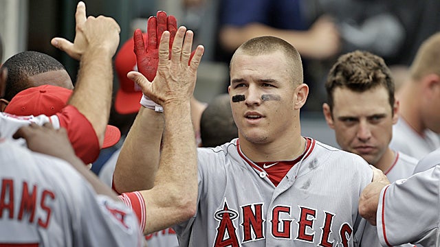 Trout is batting .357 with 15 homers and 47 RBI. (AP)