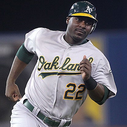 Chris Carter homers and drives in three runs as the A's win their seventh straight and improve to 16-2 in July.  (US Presswire)