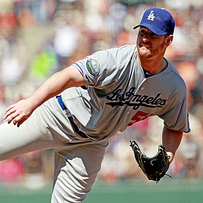 Chad Billingsley takes a two-hitter into the eighth as the Dodgers defeat the Giants and move within a game of first place.  (US Presswire)