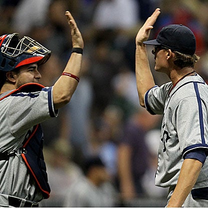 The Nationals' Tyler Clippard records two strikeouts in a perfect ninth inning to earn his 19th save.  (Getty Images)