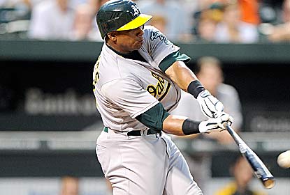 Yoenis Cespedes homers, and has eight RBI in his last five games for the A's, winners of nine of their past 10 games. (Getty Images)