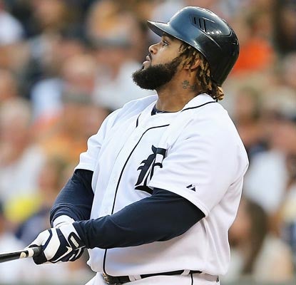 Prince Fielder blasts a home run and drives in four, upping his RBI total to 77 in his inaugural Tigers season.  (Getty Images)