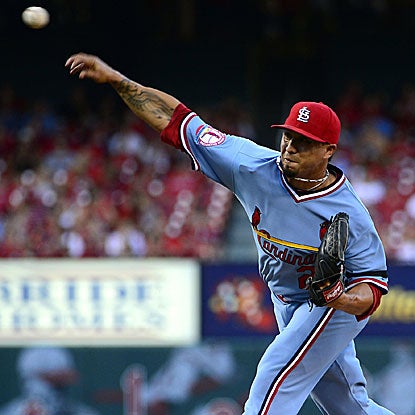 The Cardinals' Kyle Lohse defeats the Brewers to win his sixth consecutive start and improve to 12-2 on the year. (US Presswire)