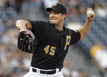 Erik Bedard, who comes into the game with a .205 batting average against at home, lowers it during his defeat of Arizona. (Getty Images)