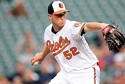 Steve Johnson, son of former O's pitcher Dave Johnson, gives up two runs over six innings in his second MLB appearance. (Getty Images)