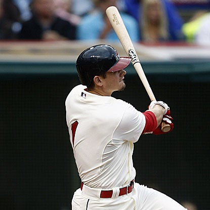 The Indians' Brent Lillibridge collects three hits, including a home run, and drives in two runs against his former team.  (Getty Images)