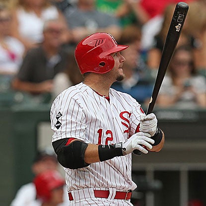 A.J. Pierzynski's two-run homer highlights a five-run sixth inning in the White Sox's victory against the A's. (Getty Images)