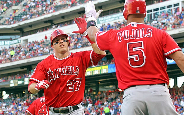Trout is having a season that rivals Albert Pujols' scorching rookie year in 2001. (Getty Images)