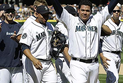 Felix Hernandez, who K's 12, makes the Rays perfect-game victims for the third time in the past four years. (AP)
