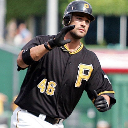 Garrett Jones connects for two three-run homers to drive in a career-high six runs in the Pirates' win. (US Presswire)