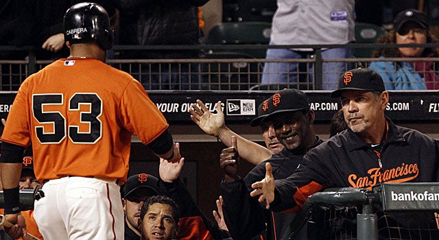 With Melky's suspension, Giants manager Bruce Bochy has to use Gregor Blanco in left field. (US Presswire)