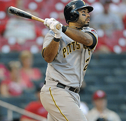 Pedro Alvarez breaks a 3-3 tie with a solo home run in the 19th inning, sparking the Pirates' marathon victory.  (Getty Images)