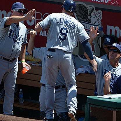 The Rays outscore the Angels 37-14 in their series, setting a franchise record for runs in a four-game set.  (US Presswire)
