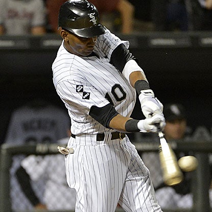 Alexei Ramirez's two-run homer in the seventh inning breaks a tie game and puts the White Sox over the Yankees. (Getty Images)