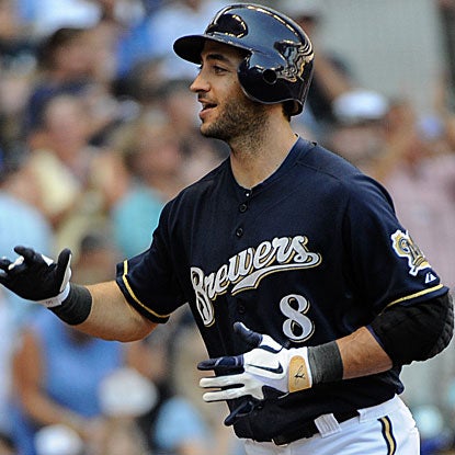 Ryan Braun doubles, homers and collects two RBI in the Brewers' victory over the Cubs. (US Presswire)