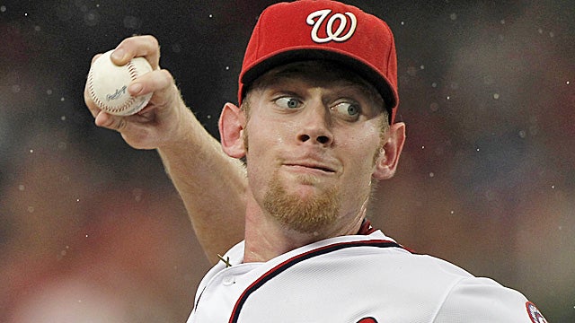 Strasburg is 15-5 this season with an NL-leading 183 strikeouts. (AP)