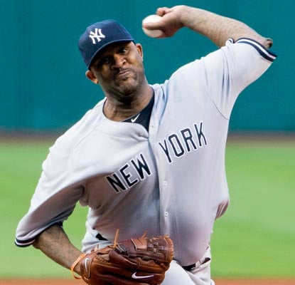 CC Sabathia doesn't miss a beat, working 7 1/3 innings and striking out nine against the Indians.  (Getty Images)