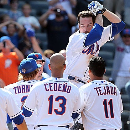 Ike Davis connects on a game-winning home run to lift the Mets to their first home series win since early July. (Getty Images)