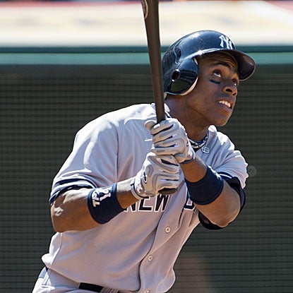 Curtis Granderson becomes one of eight current Yankees to hit 200 career home runs, an MLB record. (Getty Images)