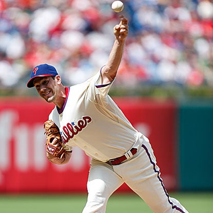 The Phillies' Cliff Lee throws seven strong innings to defeat the Nats and win his first game at home in nearly a year.  (Getty Images)