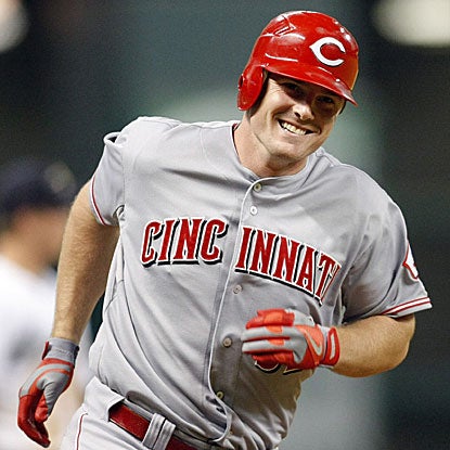 Jay Bruce connects for a three-run homer to help put the Reds past the Astros for their fourth straight victory. (AP)