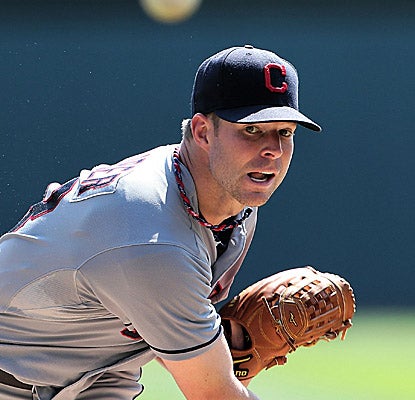 Right-hander Corey Kluber gets his first career win, allowing the Tigers two runs and six hits in six innings in Detroit. (Getty Images)