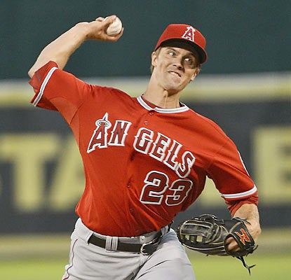 Angels hurler Zack Greinke records his third consecutive win. He also allows a home run in seven straight starts. (Getty Images)