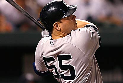 Russell Martin delivers the biggest blow -- a three-run homer -- for the Yanks, who had lost eight of the previous 11 meetings. (Getty Images)