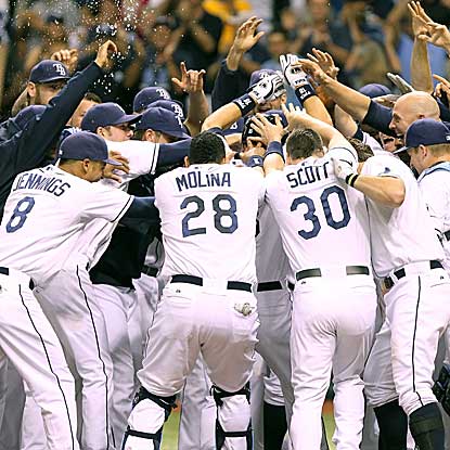 Ben Zobrist's home run in the bottom of the 11th inning lifts the Rays over the Rangers for their fifth win in six games. (US Presswire)