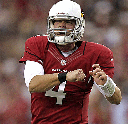 After John Skelton leaves with an ankle injury, Kevin Kolb comes in to lead the Cardinals to the winning TD.  (AP)