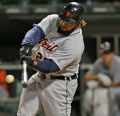 Prince Fielder snaps an 0-for-18 slump with this three-run blast in the seventh inning.  (Getty Images)