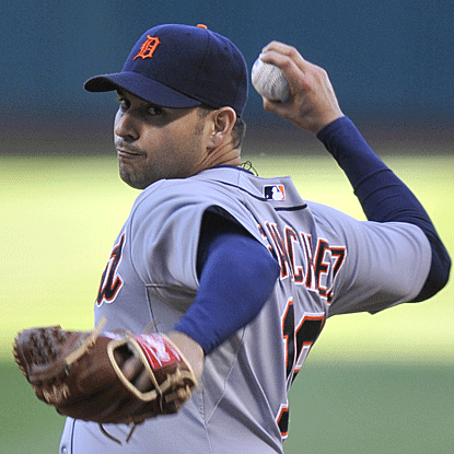 Anibal Sanchez throws 6 2/3 of no-hit ball to pitch the Tigers to their fourth straight victory. (US Presswire)