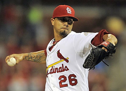 Kyle Lohse records his 15th win to match his season best for victories in a season. (US Presswire)