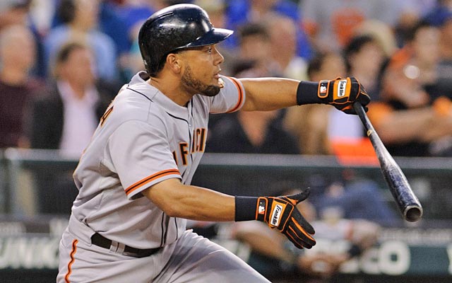 Melky Cabrera, suspended since Aug. 15, still leads the National League with a .346 average. (US Presswire)