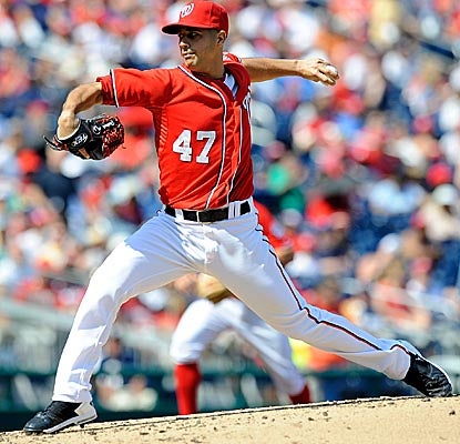 MLB's first 20-game winner for 2012, Gio Gonzalez also becomes the first Washington pitcher with 200 strikeouts since 1916. (Getty Images)