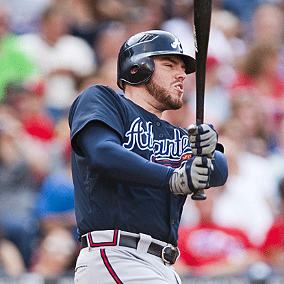 Freddie Freeman connects for a three-run homer as the Braves defeat the Phillies and move closer to clinching a wild card spot. (US Presswire)