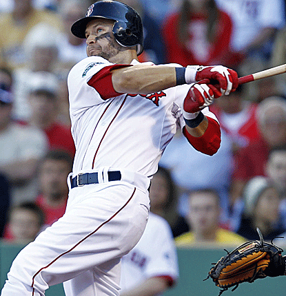Cody Ross drives in the go-ahead run with an eighth-inning double as the Red Sox top the Orioles at Fenway.  (US Presswire)