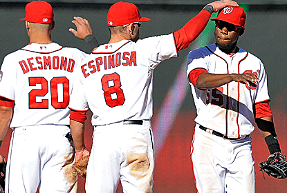 With a convincing win over the Brewers, the Nationals' magic number for clinching the division drops to five.  (Getty Images)