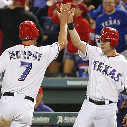The two-time defending AL champion Rangers assured themselves of at least a wild card.  (US Presswire)