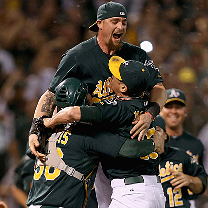 The Athletics, who started the season 22-30, reach the playoffs and stay in contention for the AL West title.  (Getty Images)