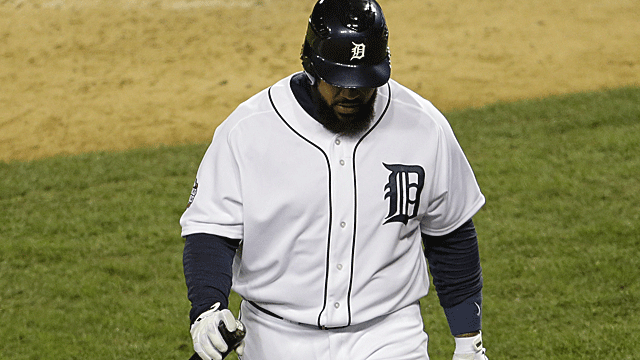 The Tigers' Prince Fielder is batting .100 (1 for 10) with two strikeouts in the World Series. (US Presswire)