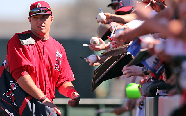Mike Trout, the 2012 AL Rookie of the Year and MVP runner-up, will make $510,000 this season. (Getty Images)