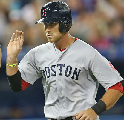 Will Middlebrooks has his first career three-HR game, adding a double and four RBI to lead the Boston offense.  (Getty Images)