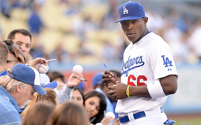 It looks like Yasiel Puig is going to be famous a lot sooner than anyone expected.