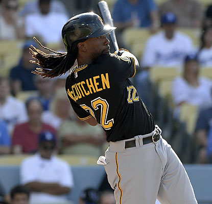 Andrew McCutchen finds his power stroke. The Pirates center fielder doubles twice and hits his first homer since April 23. (USATSI)