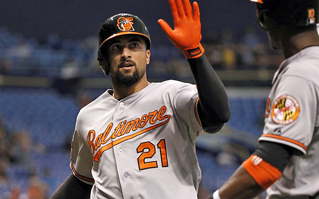 The O's appear focused on retaining Nick Markakis over fellow outfielder Nelson Cruz. (USATSI)