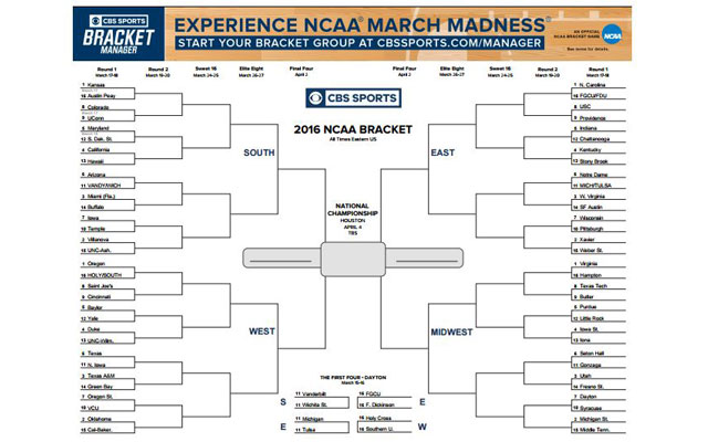 Print Me Out Heres Your Printable 2016 Ncaa Tournament Bracket