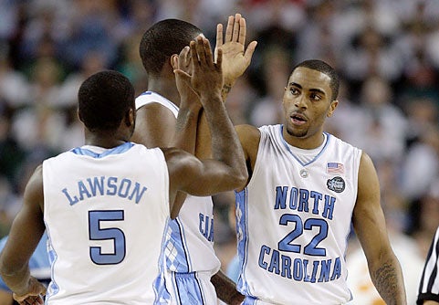 Lawson, MOP Wayne Ellington combine for 40 points against MSU. 